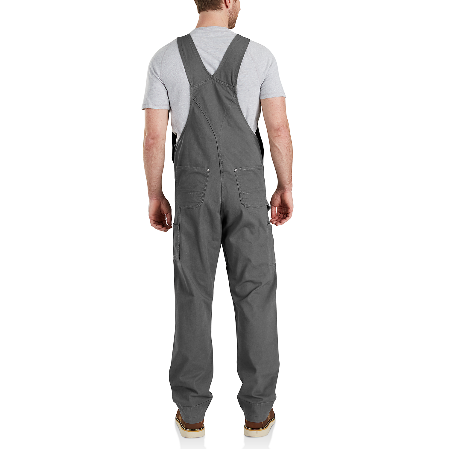 Picture of CARHARTT Rugged Flex Relaxed Fit Rigby Bib 102987 Ανδρική Σαλοπέτα 039 - Gravel