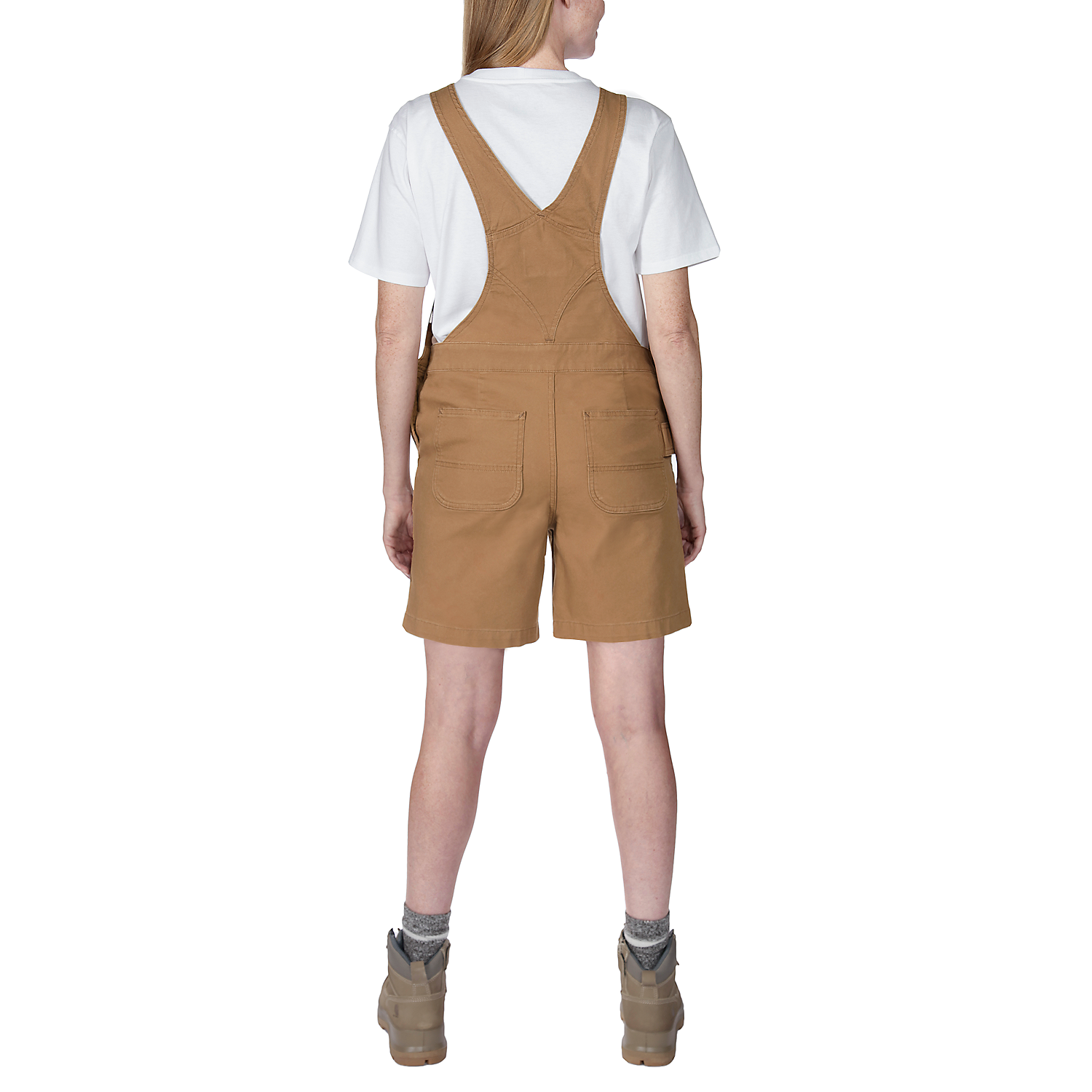 Picture of CARHARTT Relaxed Fit Canvas Shortall 106197 Γυναικεία Σαλοπέτα BA4 - Carhartt Brown