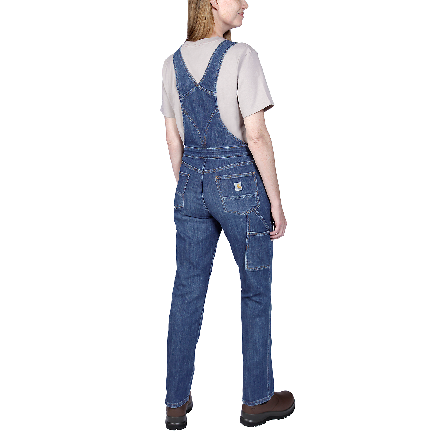 Picture of CARHARTT Rugged Flex Relaxed Fit Denim Bib Overall 106002 Γυναικεία Τζιν Σαλοπέτα HE4- Arches