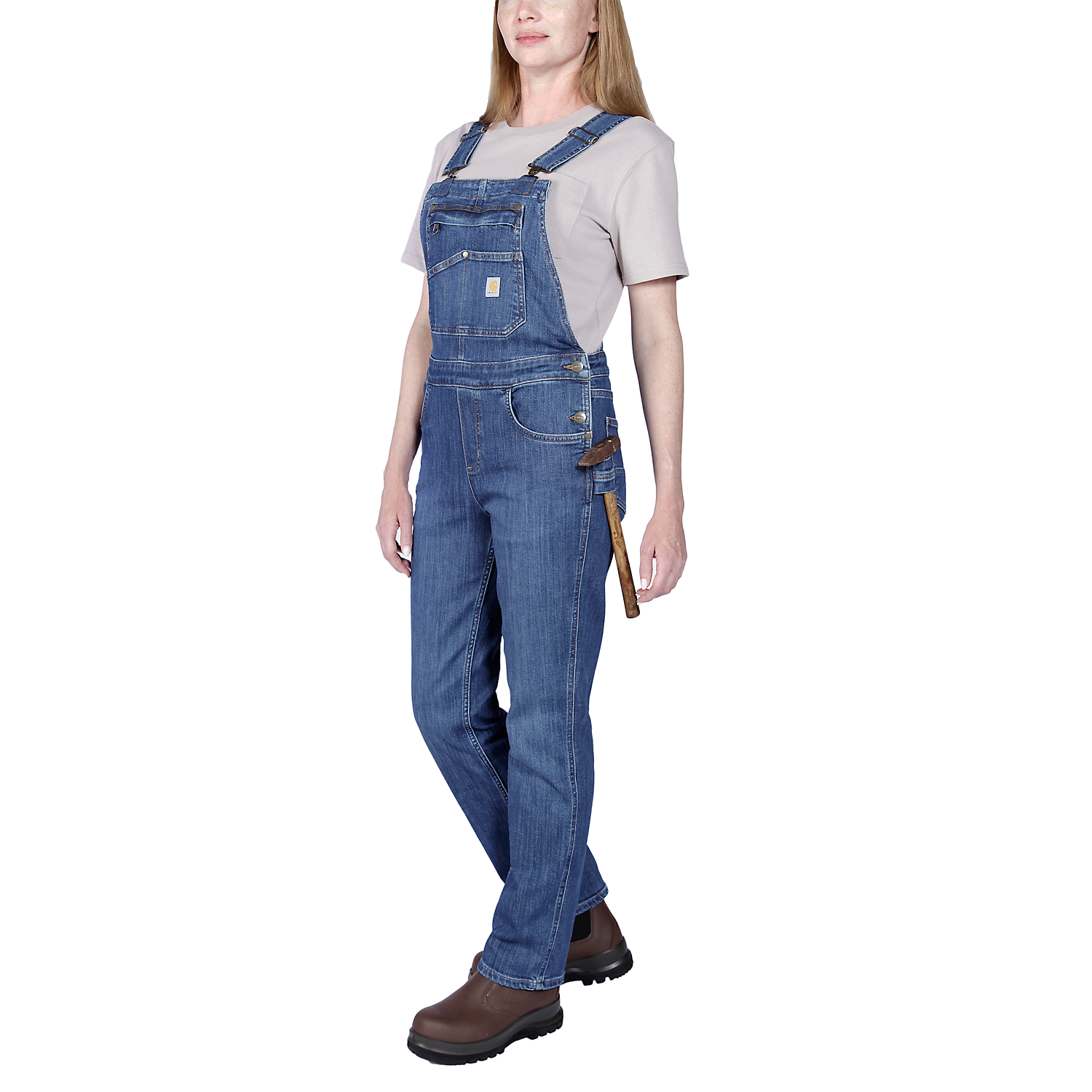 Picture of CARHARTT Rugged Flex Relaxed Fit Denim Bib Overall 106002 Γυναικεία Τζιν Σαλοπέτα HE4- Arches