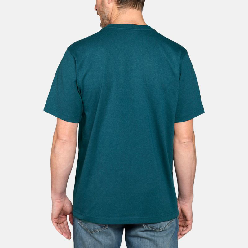 Picture of CARHARTT Relaxed Fit Heavyweight Line Graphic T-Shirt 105910 Ανδρικό Κοντομάνικο H70 - Night Blue Heather