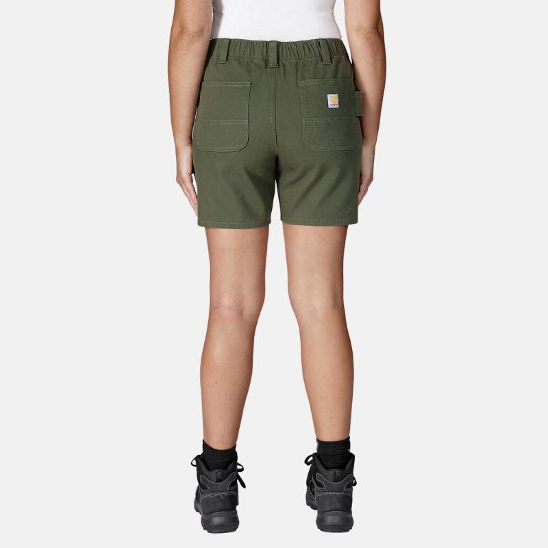 Picture of CARHARTT Rugged Flex Relaxed Fit Canvas Work Short 105730 Γυναικεία Βερμούδα G72 - Basil