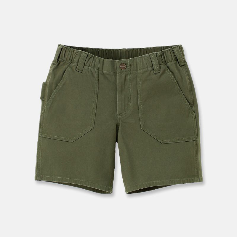 Picture of CARHARTT Rugged Flex Relaxed Fit Canvas Work Short 105730 Γυναικεία Βερμούδα G72 - Basil