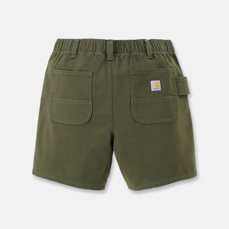 Picture of CARHARTT Rugged Flex Relaxed Fit Canvas Work Short 105730 Γυναικεία Βερμούδα G72 - Basil