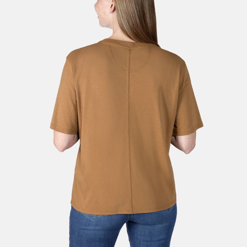 Picture of CARHARTT Loose Fit Lightweight SS Crewneck T-Shirt 106122 Γυναικείο Κοντομάνικο BRN - Carhartt Brown