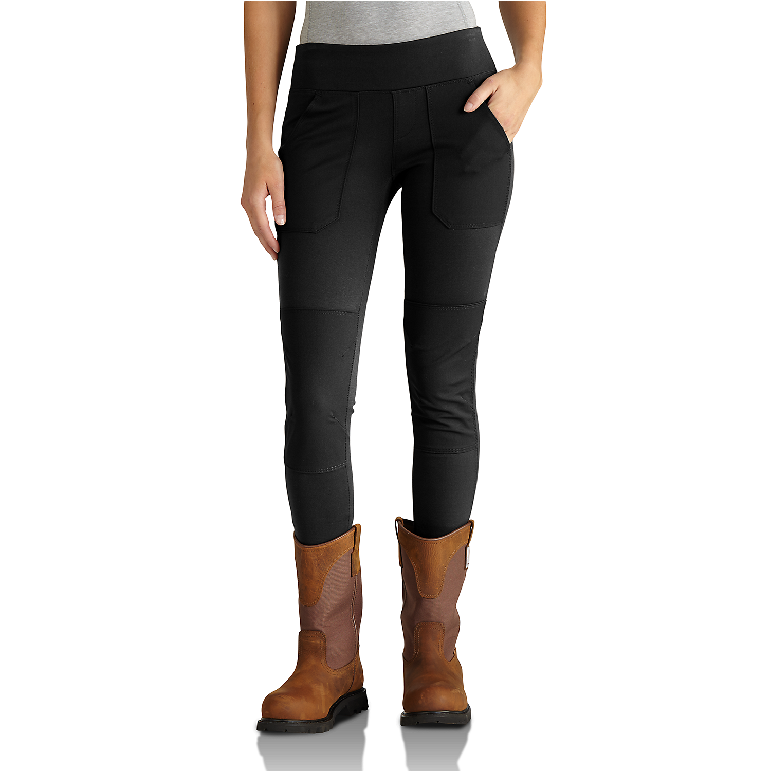 Picture of CARHARTT FORCE™ Fitted Midweight Utility Legging 102482 Γυναικείο Ελαστικό Παντελόνι N04 - Black