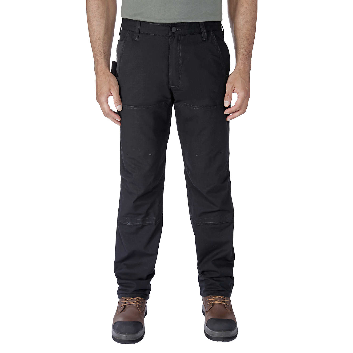 Picture of CARHARTT Rugged Flex™ Relaxed Fit Ripstop Double Front Utility Pant 105075 Ανδρικό Παντελόνι BLK - Black