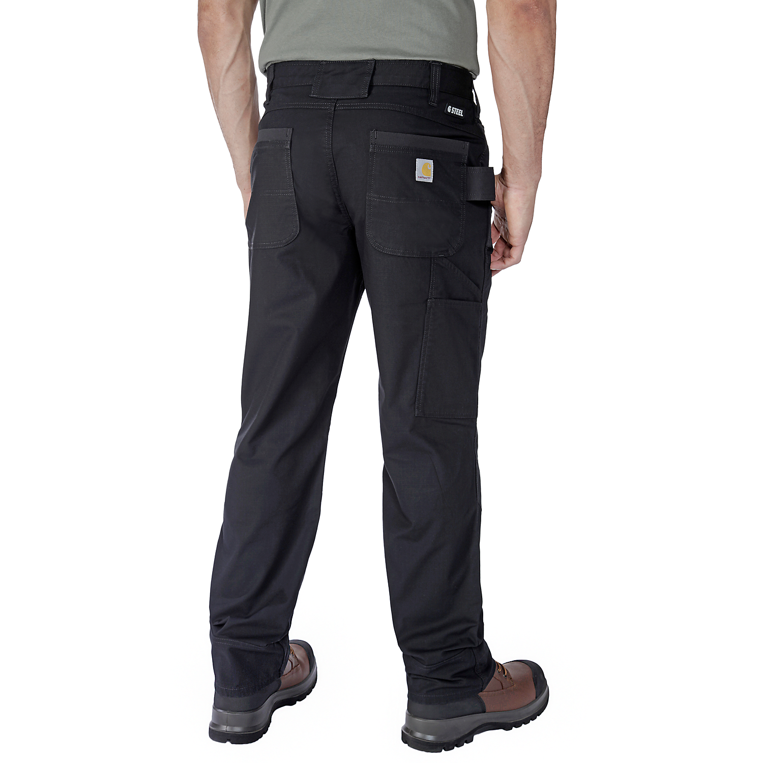 Picture of CARHARTT Rugged Flex™ Relaxed Fit Ripstop Double Front Utility Pant 105075 Ανδρικό Παντελόνι BLK - Black