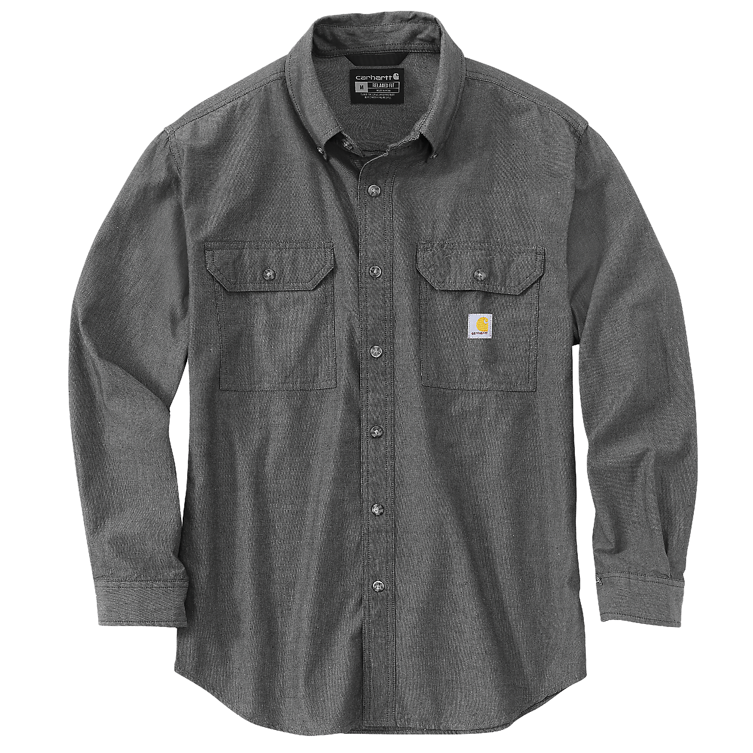 Picture of CARHARTT Loose Fit Midweight Chambray LS Shirt 104368 Ανδρικό Πουκάμισο 256 - Dark Tan Chambray