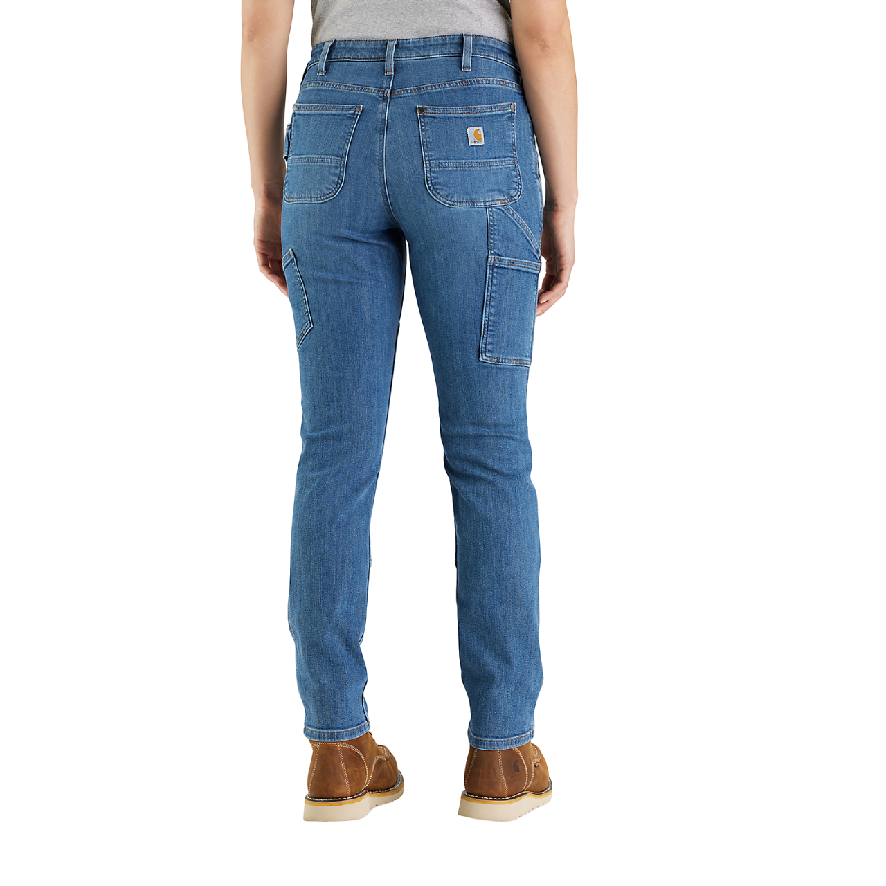 Picture of CARHARTT Rugged Flex ™ Relaxed Fit Double Front Straight Jean 105110 Γυναικείο Παντελόνι Τζιν H97 - Linden