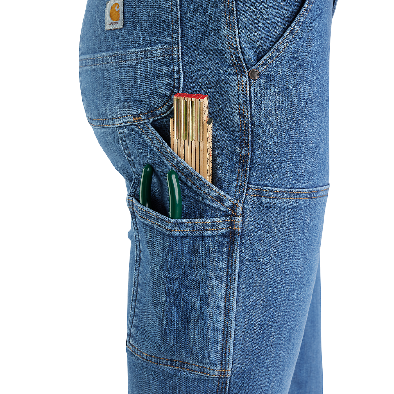 Picture of CARHARTT Rugged Flex ™ Relaxed Fit Double Front Straight Jean 105110 Γυναικείο Παντελόνι Τζιν H97 - Linden