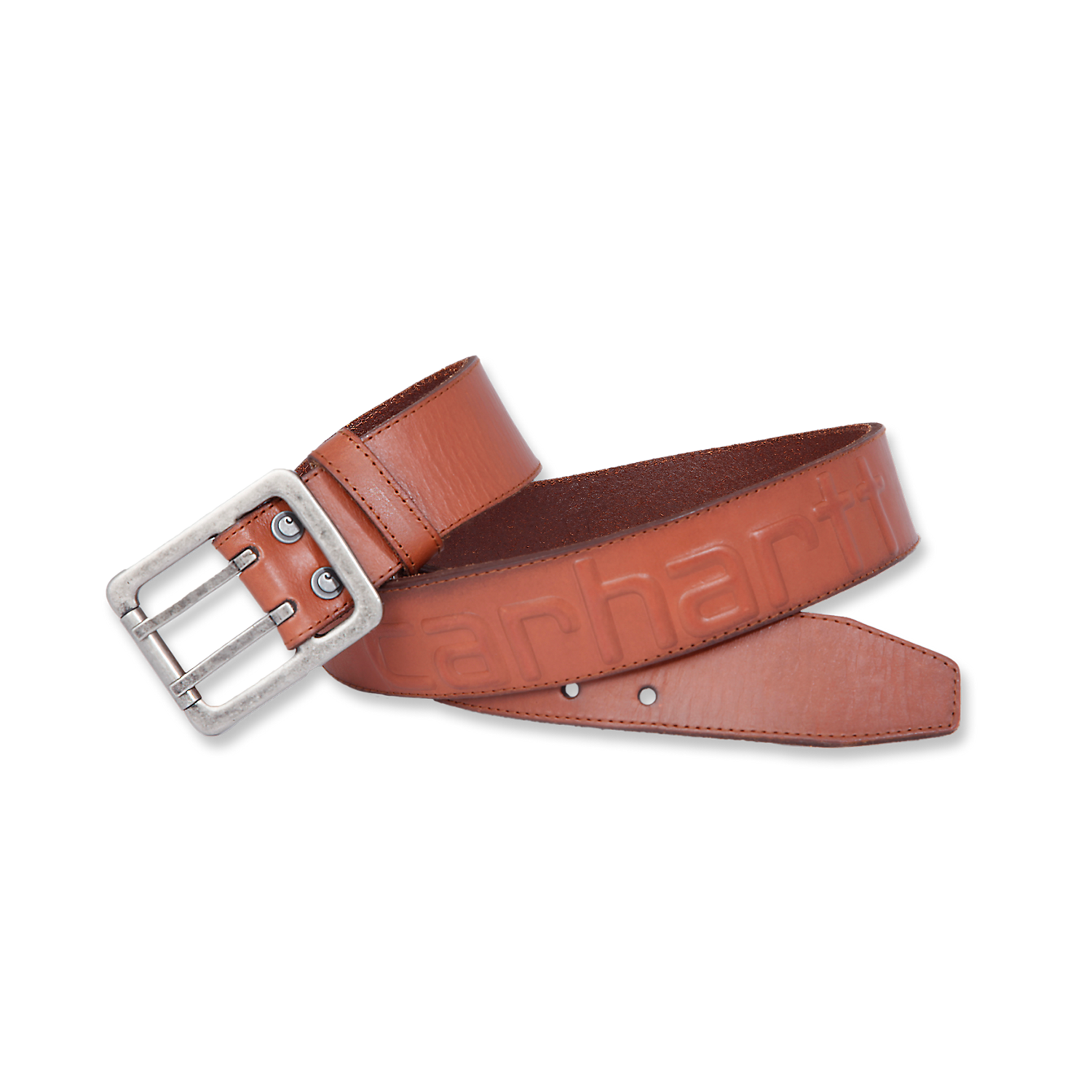 Picture of CARHARTT Leather Logo Belt A0005656 Ανδρική Ζώνη BRN - Carhartt Brown