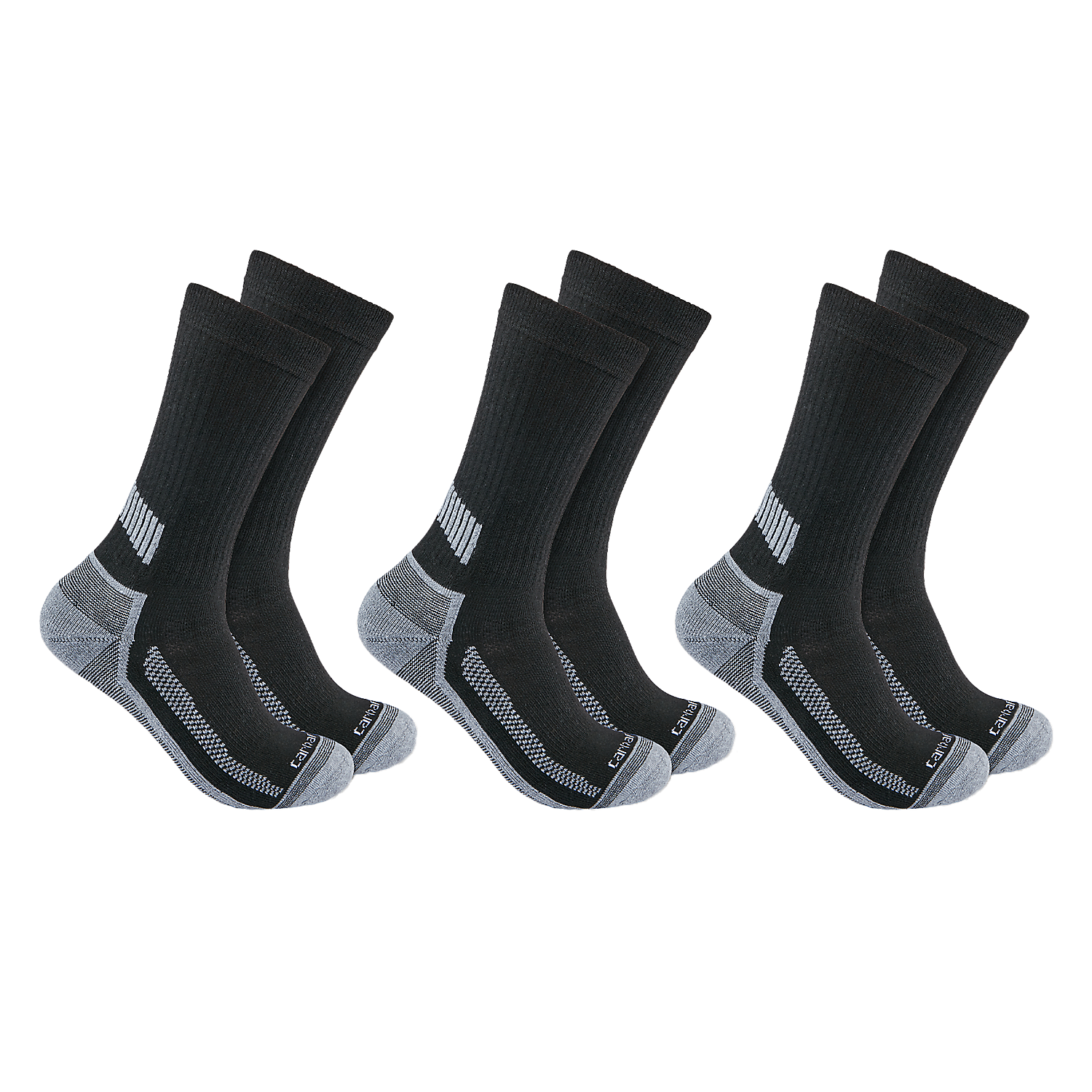 Picture of CARHARTT FORCE™ Midweight Crew Socks SC4223 Κάλτσες - Σετ 3 Ζευγάρια 001 - Black