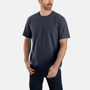 Εικόνα της CARHARTT Relaxed Fit Heavyweight SS T-Shirt 104264 Ανδρικό Κοντομάνικο 412 - Navy