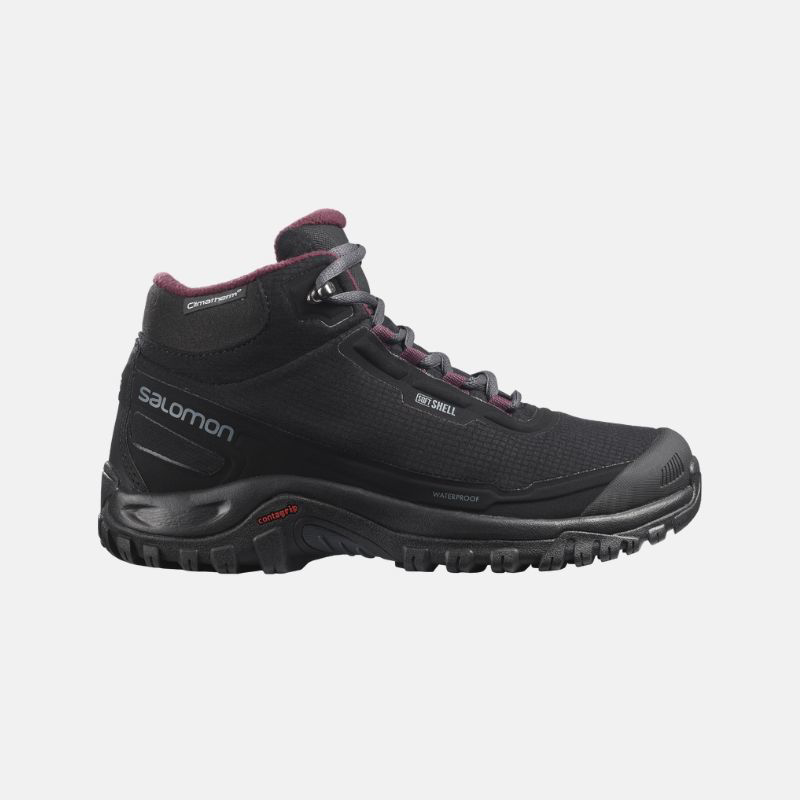 Picture of SALOMON Shelter CS WP Γυναικεία Παπούτσια Hiking Black / Ebony / Wine Tasting