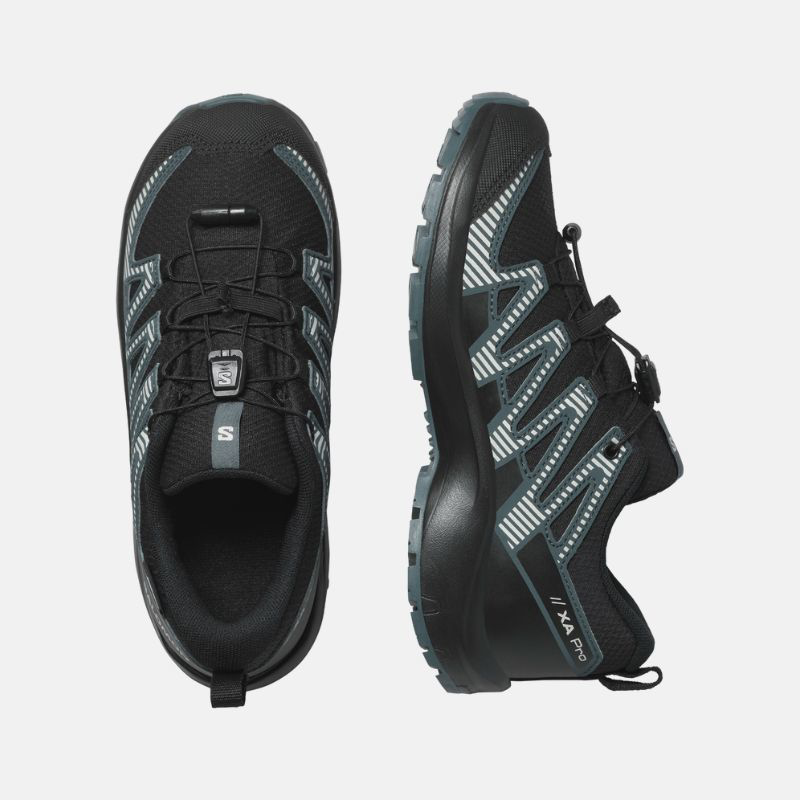 Picture of SALOMON XA Pro V8 WP Παιδικά Παπούτσια Trail Running Black / Phantom / Dark Slate