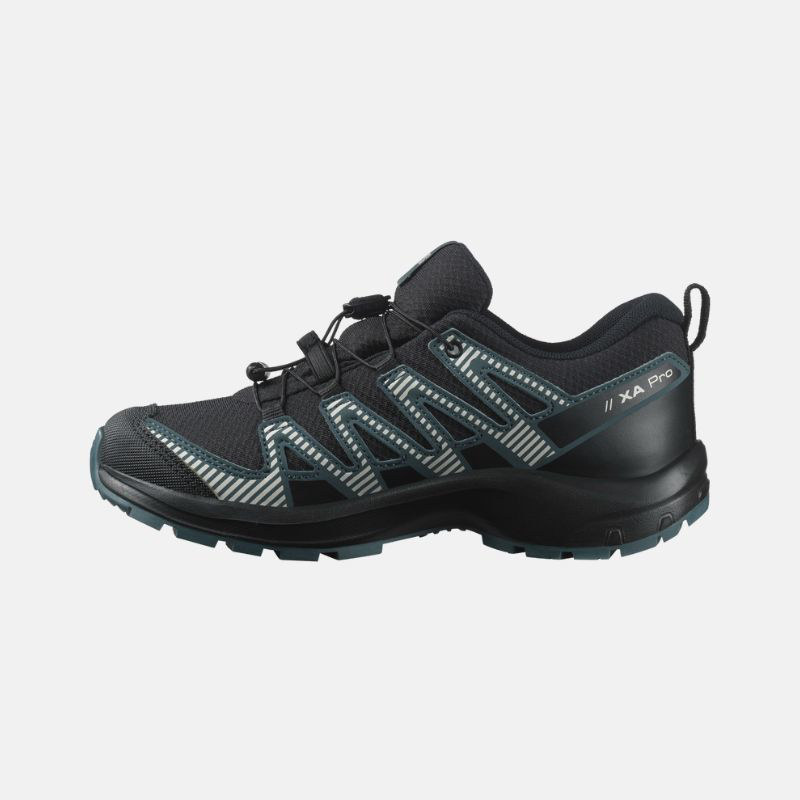 Picture of SALOMON XA Pro V8 WP Παιδικά Παπούτσια Trail Running Black / Phantom / Dark Slate