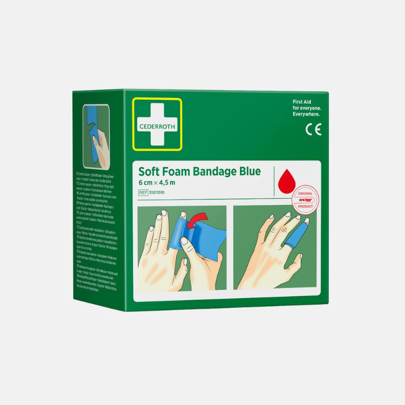 Picture of CEDERROTH Soft Foam Bandage 4.5m X 6cm Ελαστικό αφρώδες επίθεμα Μπλε