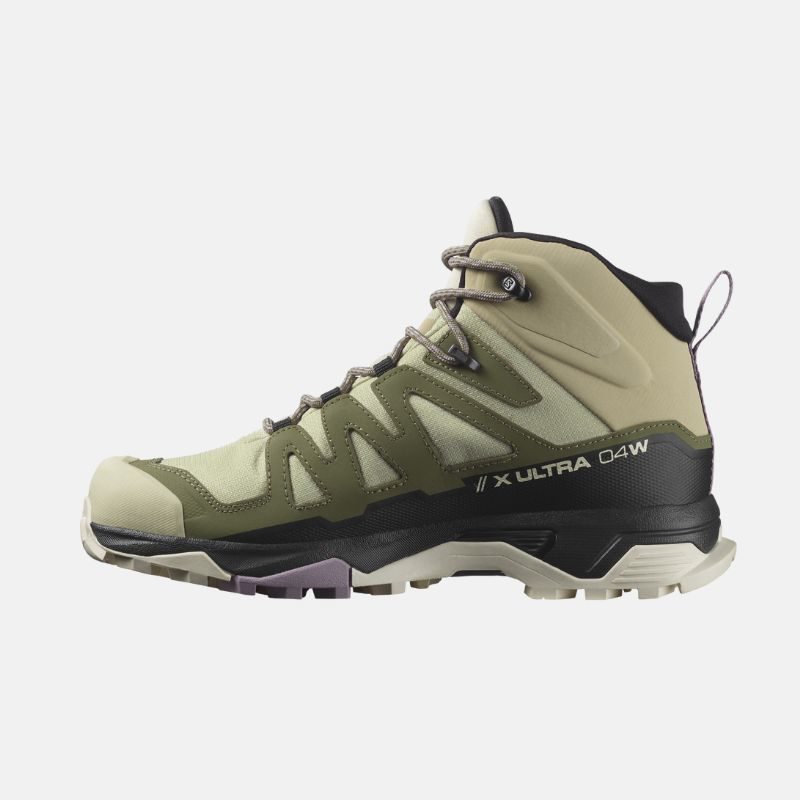 Picture of SALOMON X Ultra 4 Mid Gtx Γυναικεία Παπούτσια Hiking & Outdoor Alfalfa / Deep Lichen Green / Almond Milk