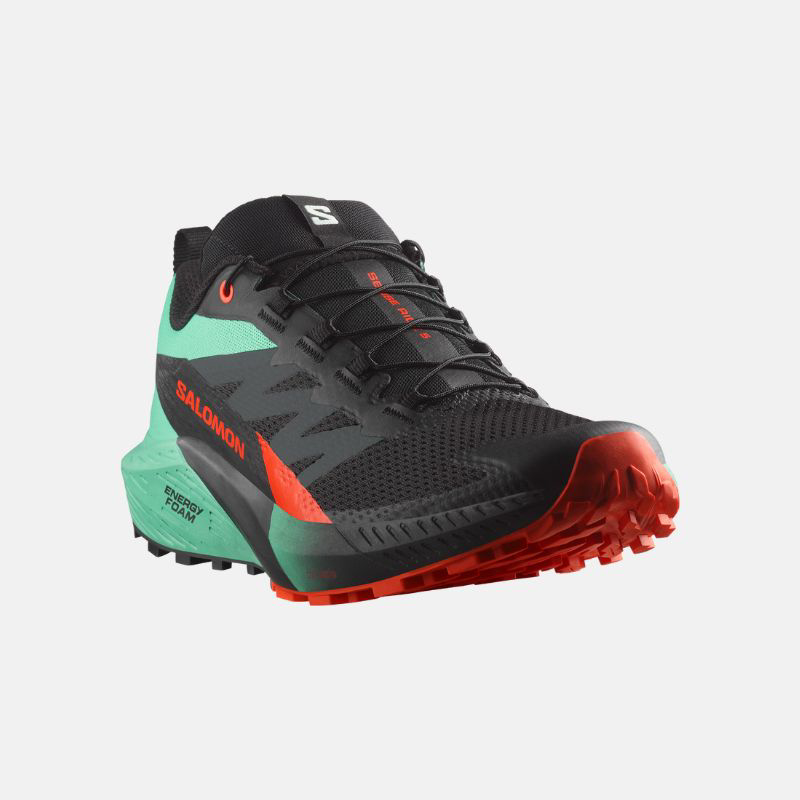 Picture of SALOMON Sense Ride 5 Ανδρικά Παπούτσια Trail Running Black / Bay / Cherry Tomato