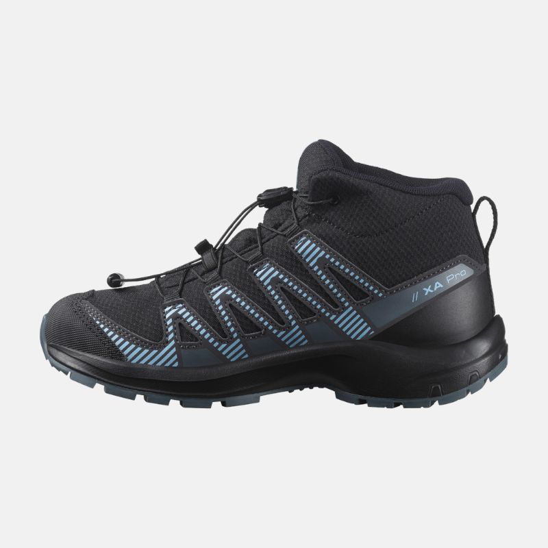 Picture of SALOMON XA Pro V8 Mid CSWP Παιδικά Παπούτσια  Outdoor & Hiking Black / Neptune / Alaska Blue