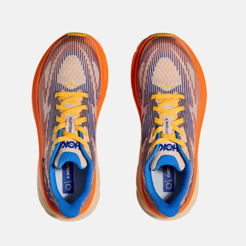 Picture of HOKA Clifton 9 Youth Παιδικά Παπούτσια Running URN-ULTRAMARINE / ELECTRIC TANGERINE