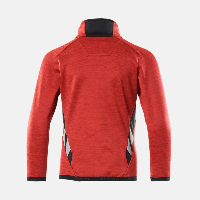 Picture of MASCOT Accelerate Fleece Jumper Half Zip Παιδική Μπλούζα Fleece Traffic Red / Black