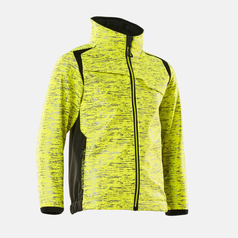 Picture of MASCOT Accelerate Safe Softshell for children with reflectors Παιδικό Softshell 1709 - HV Yellow / Black