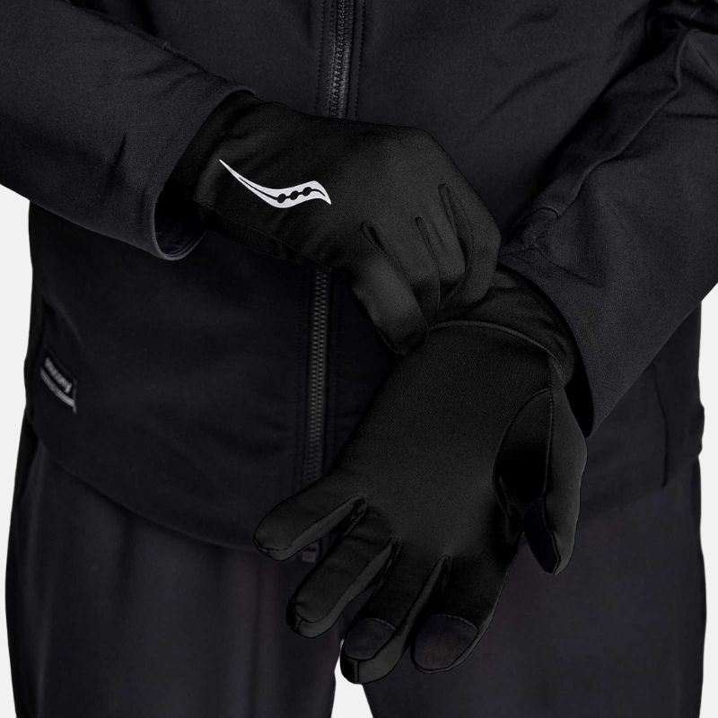 Picture of SAUCONY SAU800055 Solistice Hurricane Gloves Unisex Γάντια BK - BLACK