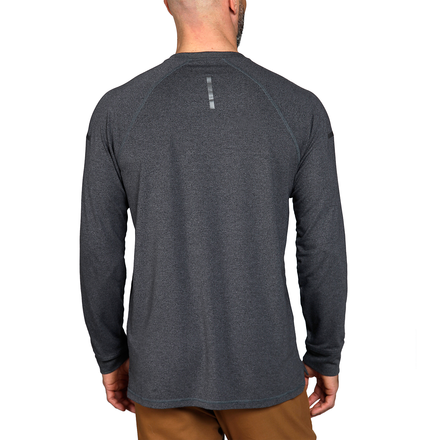 Picture of CARHARTT LWD Relaxed Fit LS T-Shirt 105846 Μακρυμάνικο Ανδρικό Μπλουζάκι CRH - Carbon Heather