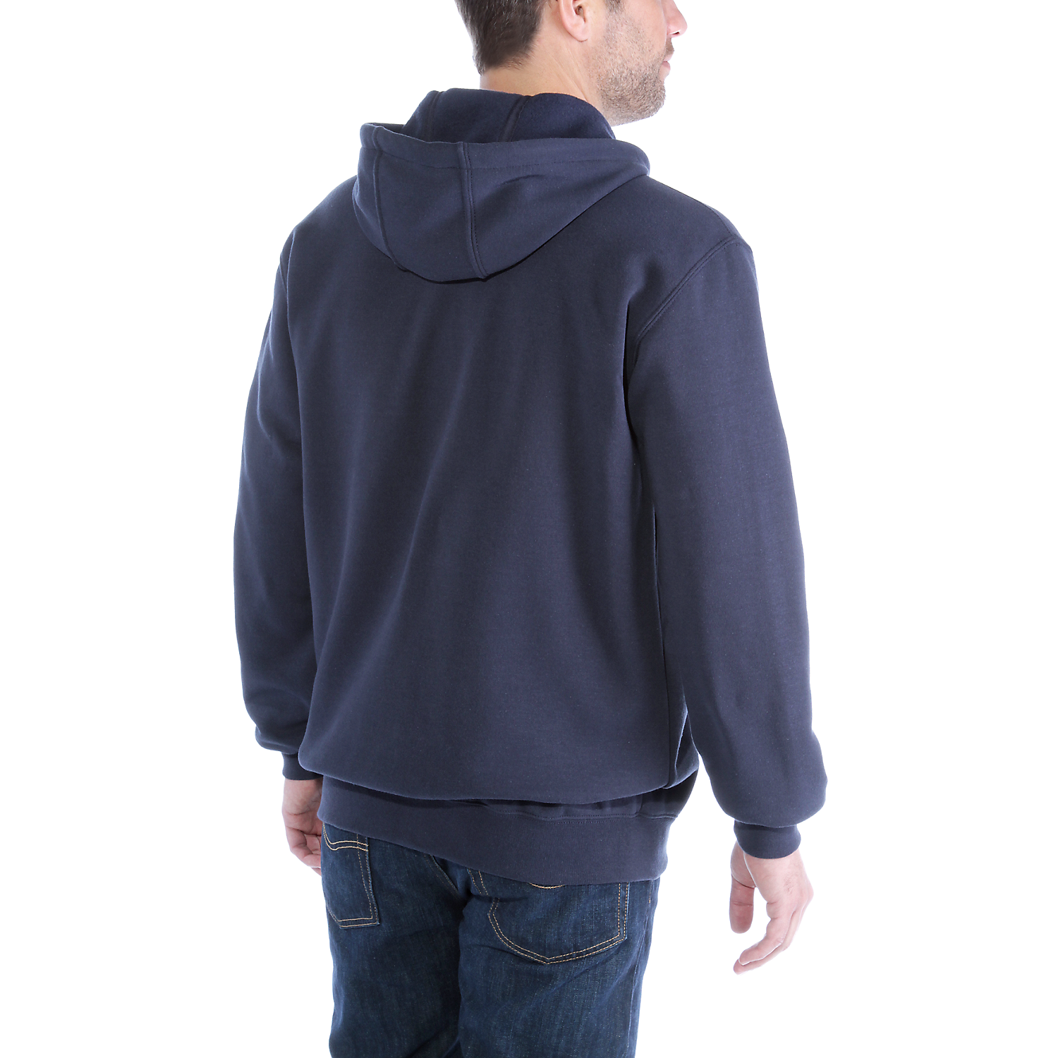 Picture of CARHARTT Loose Fit Midweight Full Zip Sweatshirt K122 Ανδρική Ζακέτα με κουκούλα 472 - Navy