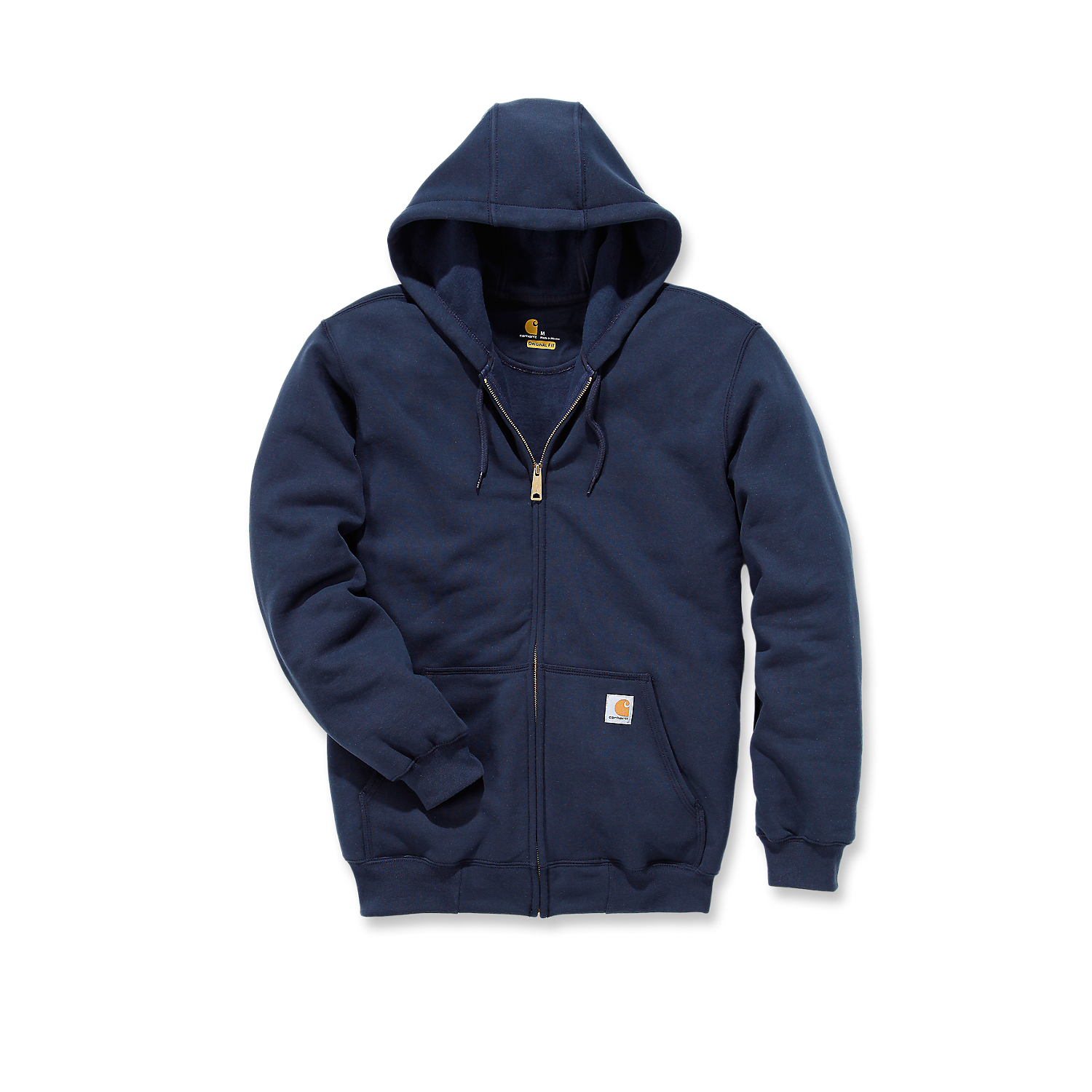 Picture of CARHARTT Loose Fit Midweight Full Zip Sweatshirt K122 Ανδρική Ζακέτα με κουκούλα 472 - Navy