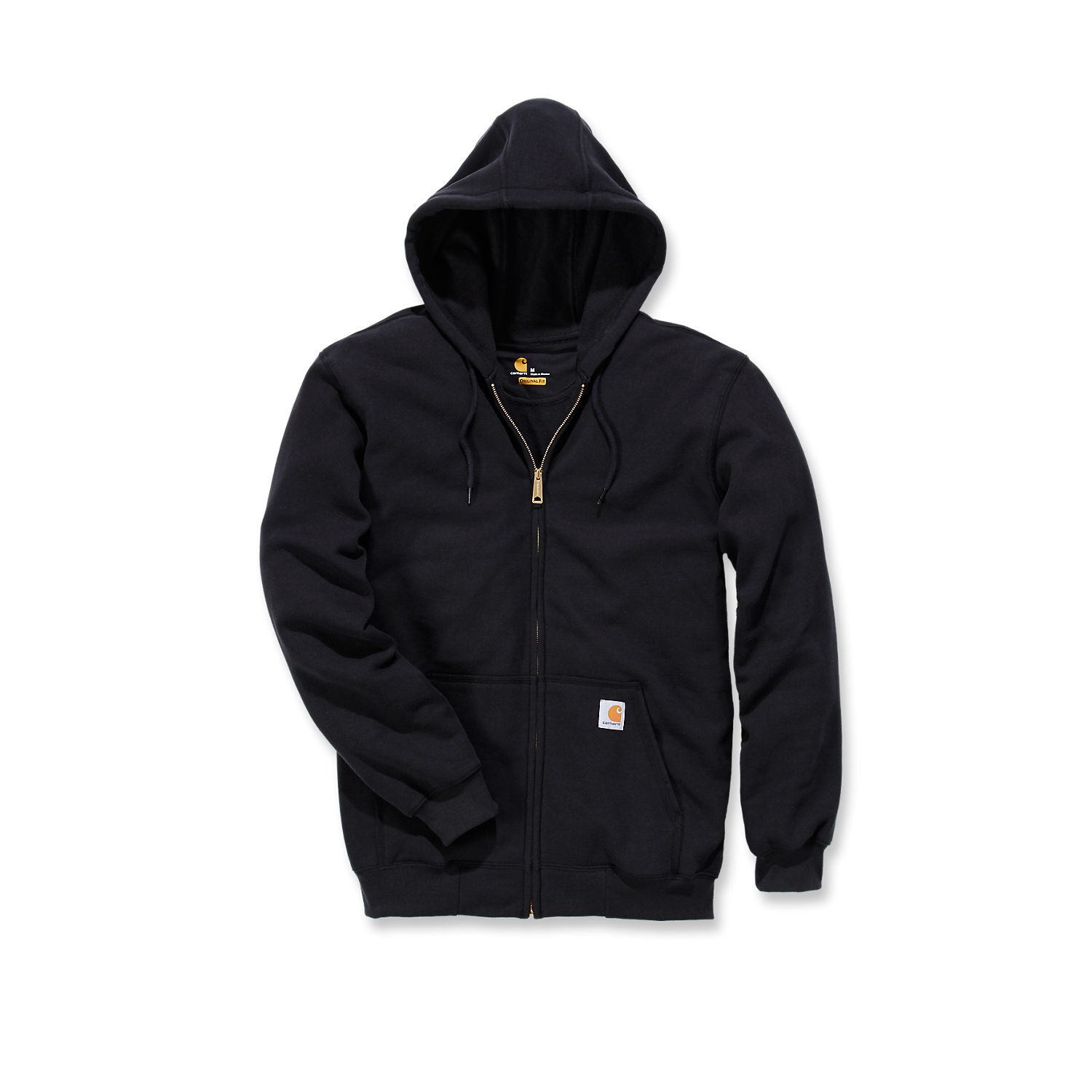 Picture of CARHARTT Loose Fit Midweight Full Zip Sweatshirt K122 Ανδρική Ζακέτα με κουκούλα BLK - Black