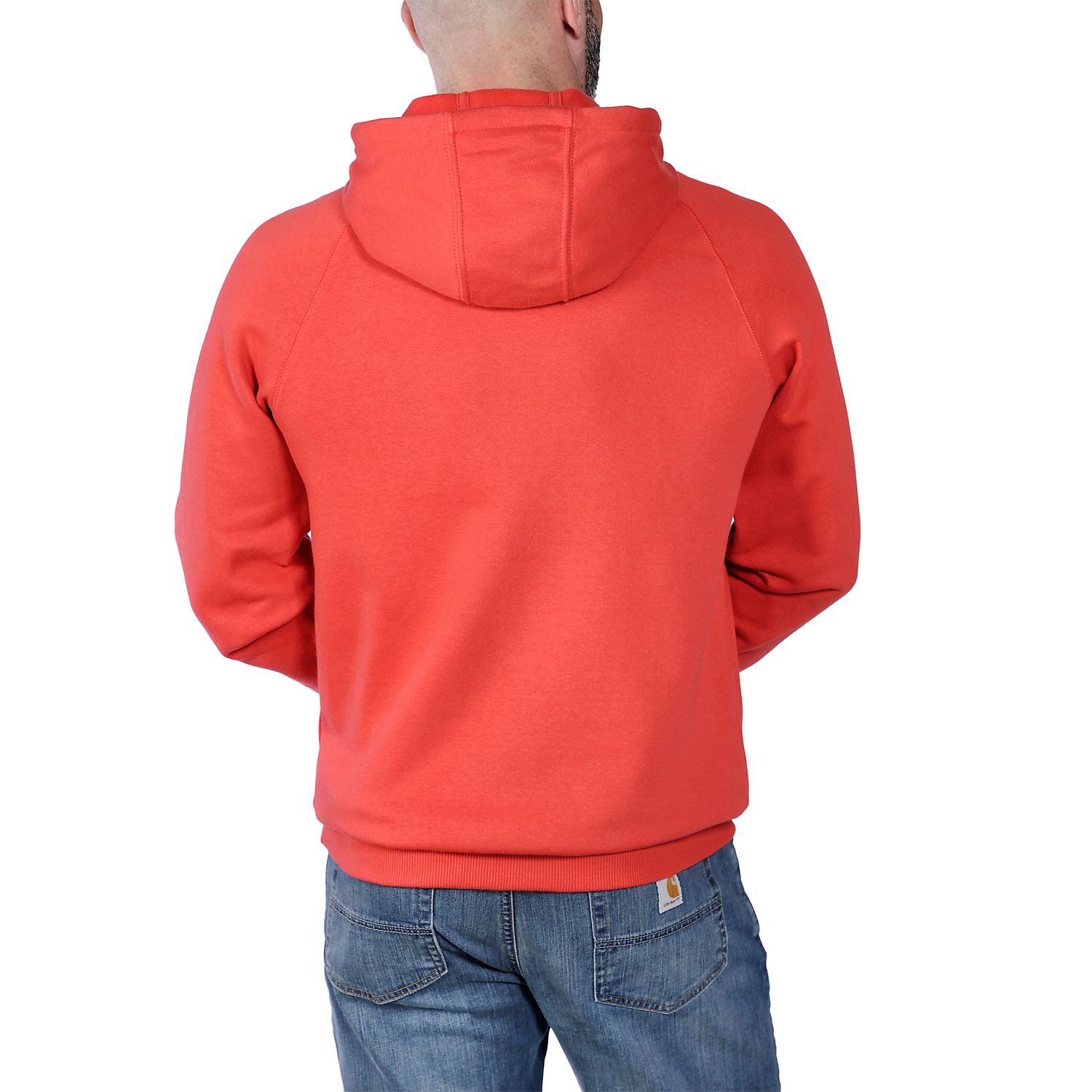 Picture of CARHARTT Force Relaxed Fit Lightweight Logo Graphic Sweatshirt 105569 Ανδρικό Φούτερ με κουκούλα R83 - Red Barn