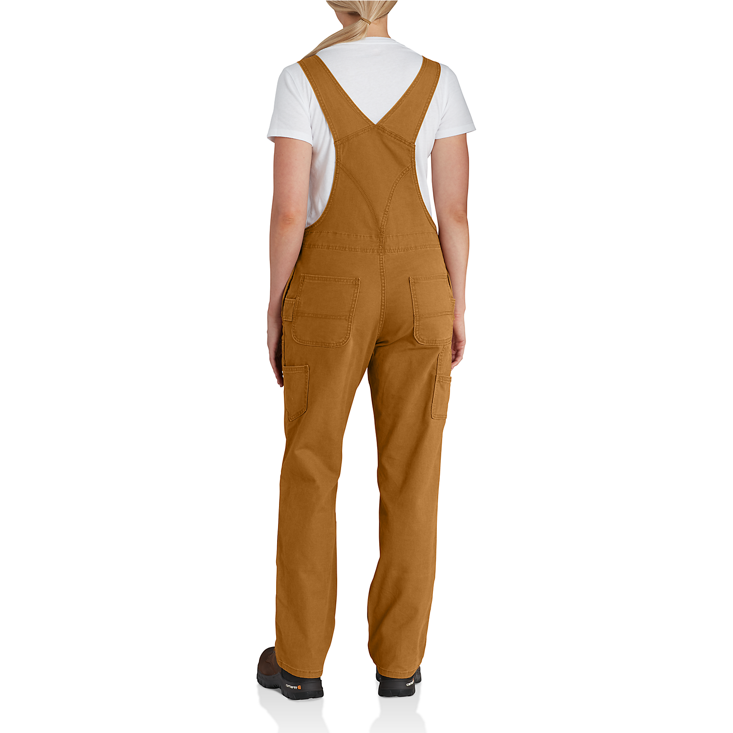 Picture of CARHARTT Rugged Flex Loose Fit Canvas Bib Overall 102438 Γυναικεία Σαλοπέτα 211 - Carhartt Brown