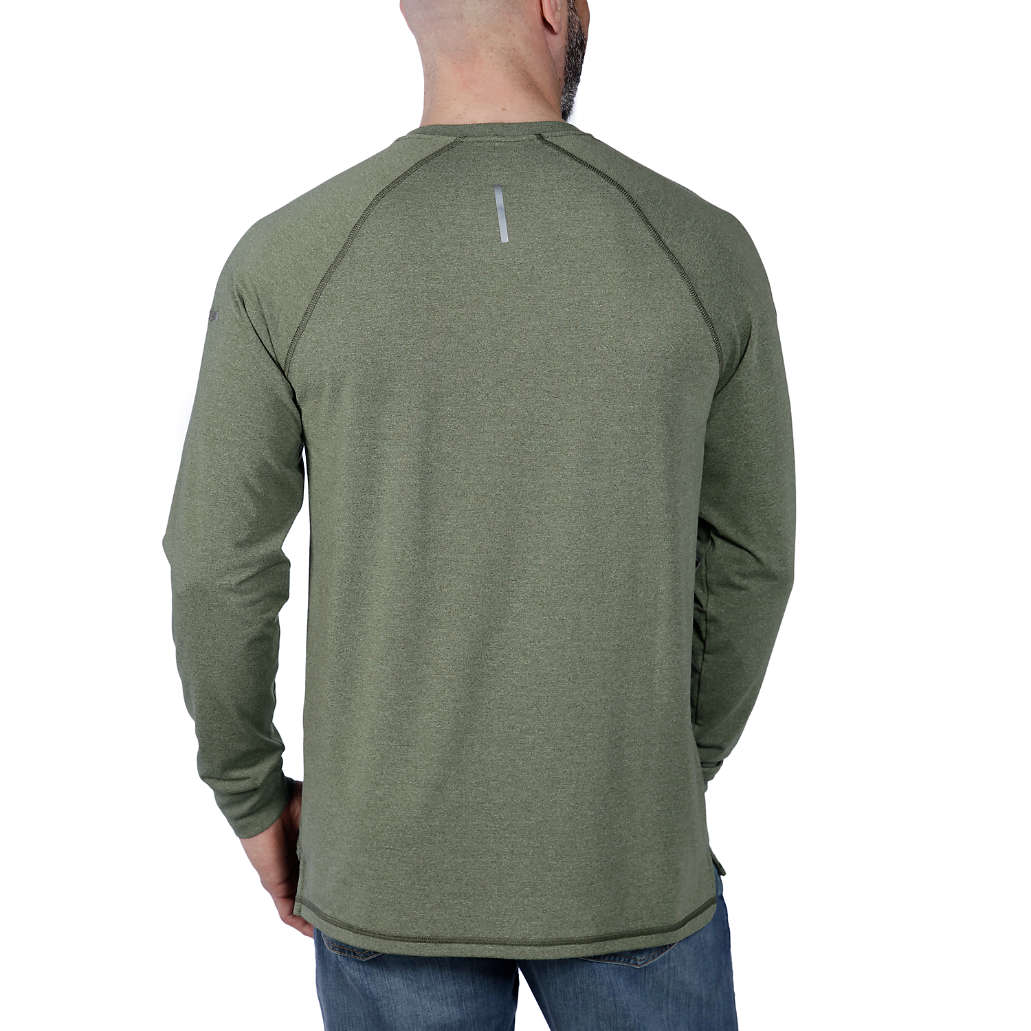 Picture of CARHARTT LWD Relaxed Fit LS T-Shirt 105846 Μακρυμάνικο Ανδρικό Μπλουζάκι GD4 - Chive Heather