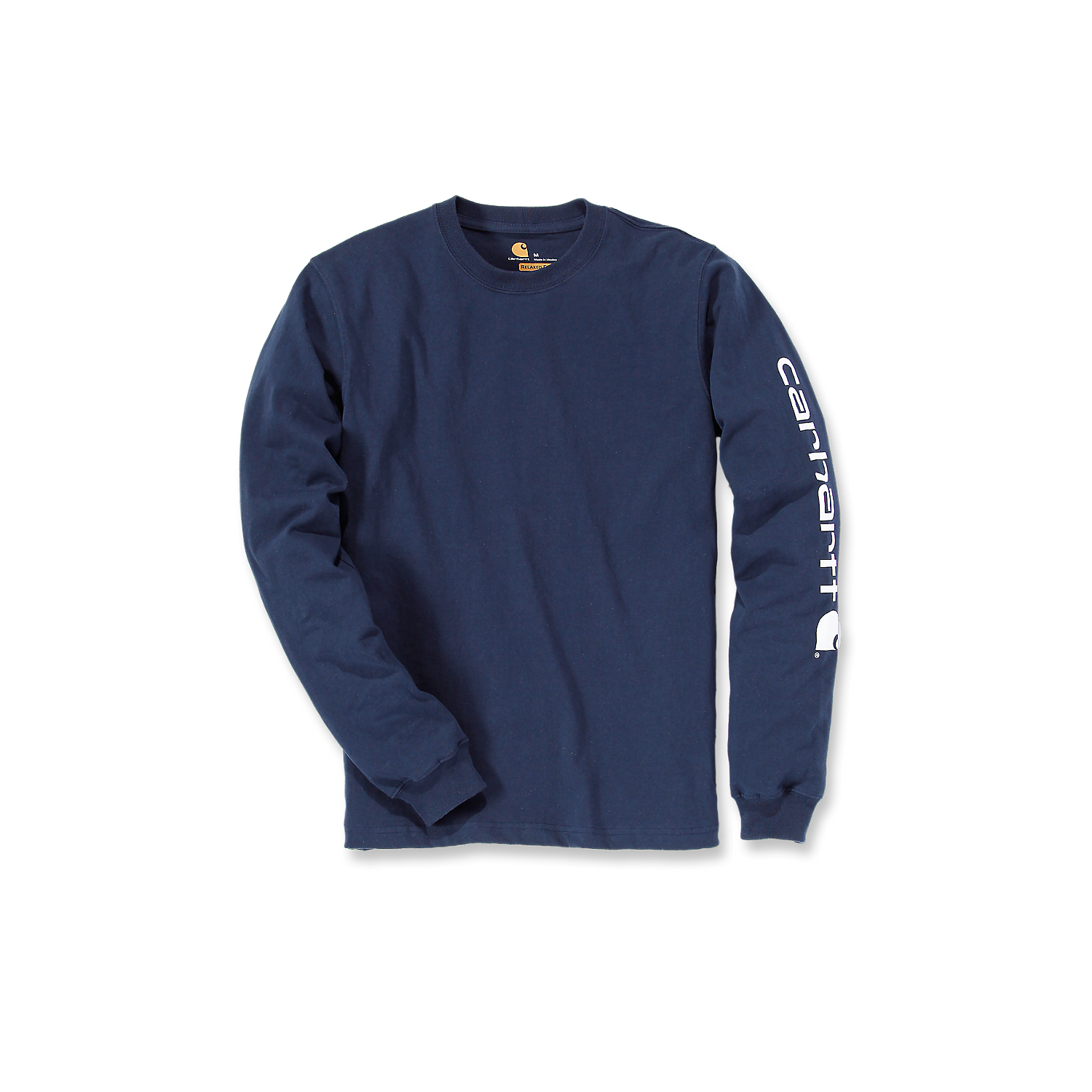 Picture of CARHARTT Relaxed Fit Heavyweight LS Logo Sleeve Graphic EK231 Μακρυμάνικο Ανδρικό Μπλουζάκι NVY - Navy