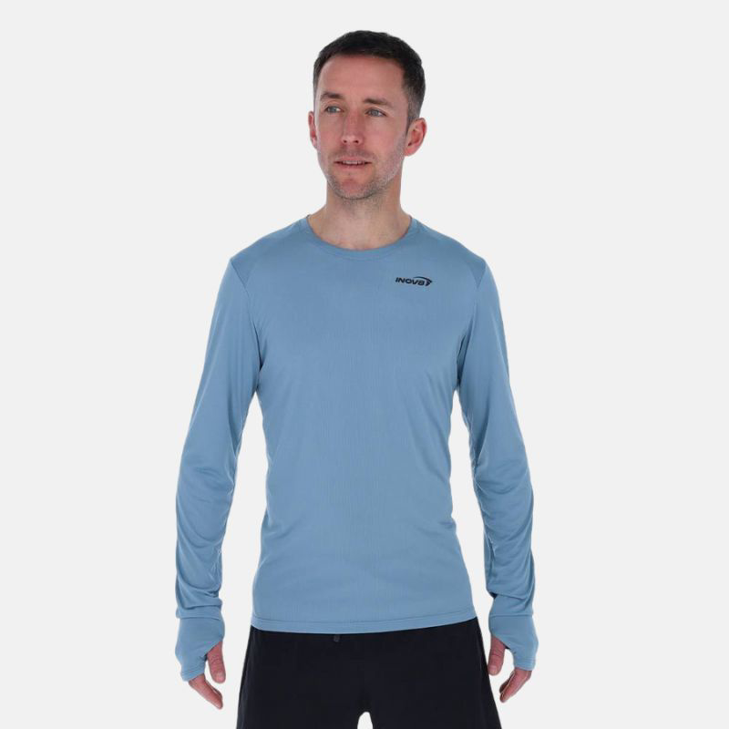 Picture of INOV8 Performance LS T-Shirt Ανδρική μπλούζα τρεξίματος BGST - Blue Grey/Slate