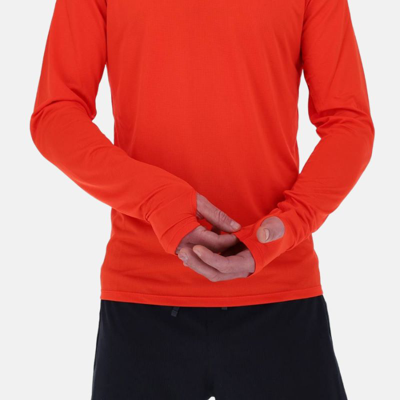 Picture of INOV8 Performance LS T-Shirt Ανδρική μπλούζα τρεξίματος FRRD - Fiery Red/Red