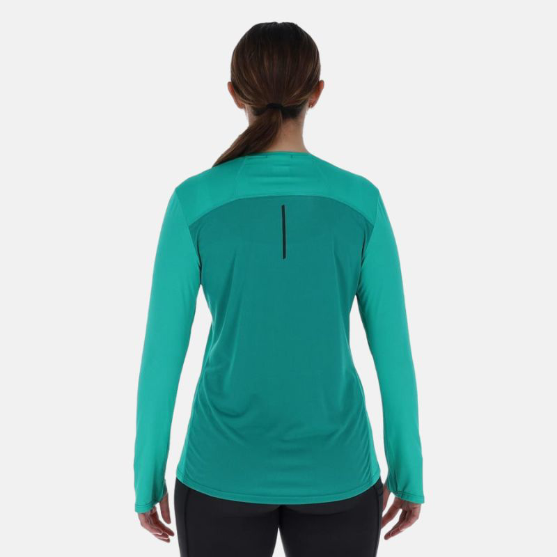 Picture of INOV8 Performance LS T-Shirt Γυναικεία μπλούζα τρεξίματος AQDA - Aqua/Dark Aqua