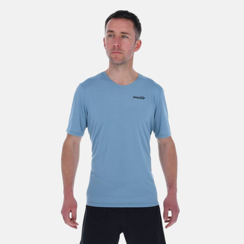 Picture of INOV8 Performance SS T-Shirt Ανδρικό μπλουζάκι τρεξίματος BGST - Blue Grey/Slate