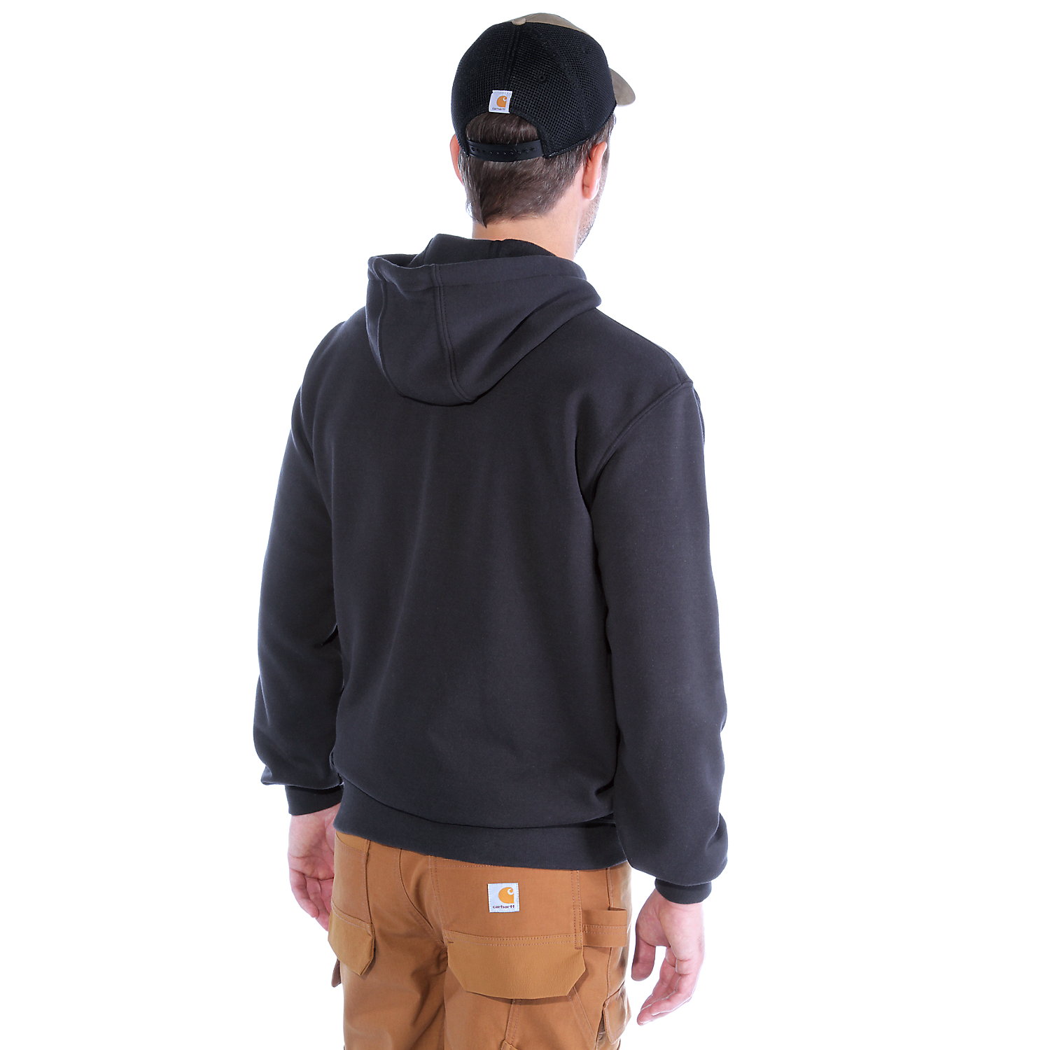 Picture of CARHARTT Loose Fit Midweight Logo Graphic Sweatshirt 100074 Ανδρικό Φούτερ με κουκούλα 001 - Black