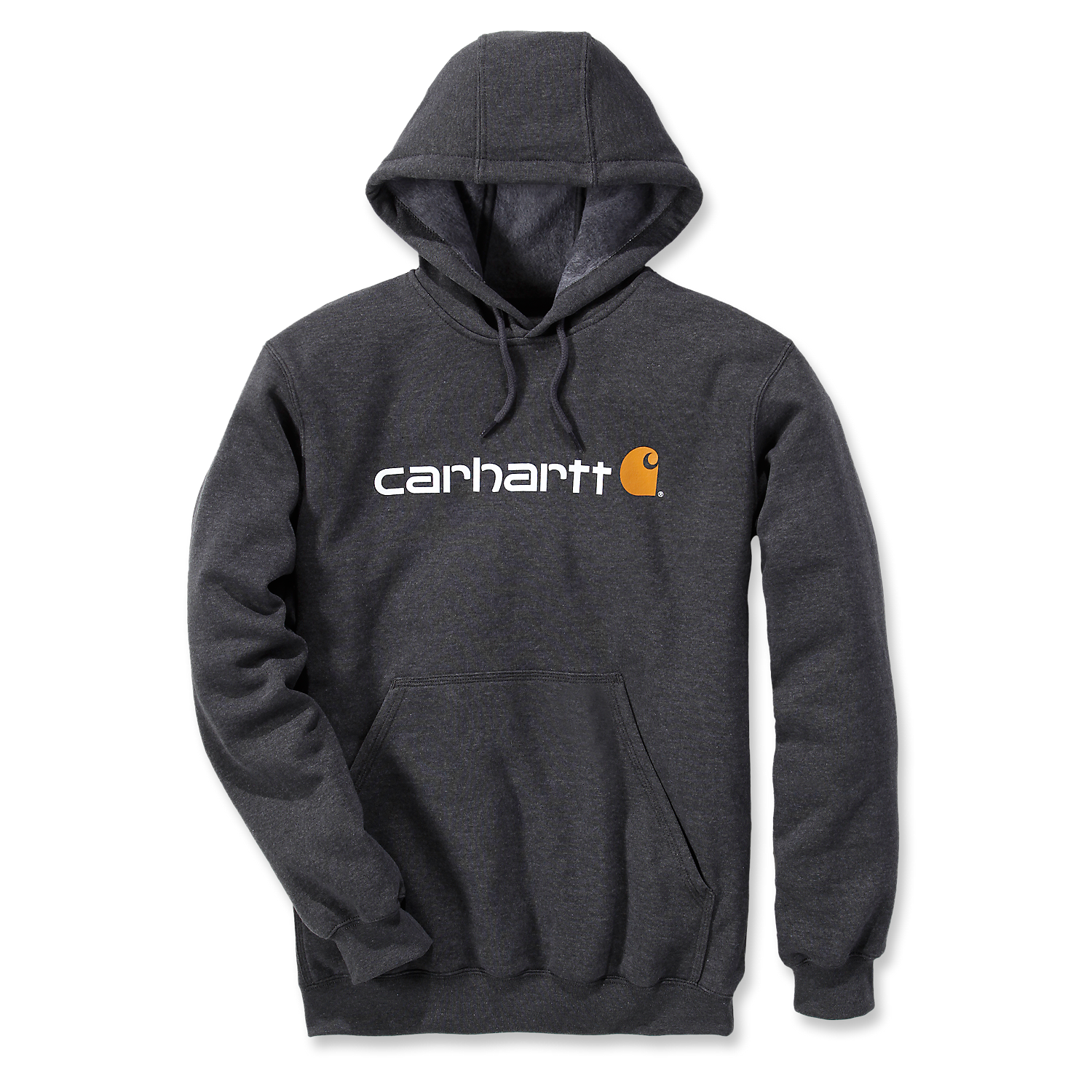 Picture of CARHARTT Loose Fit Midweight Logo Graphic Sweatshirt 100074 Ανδρικό Φούτερ με κουκούλα 026 - Carbon Heather