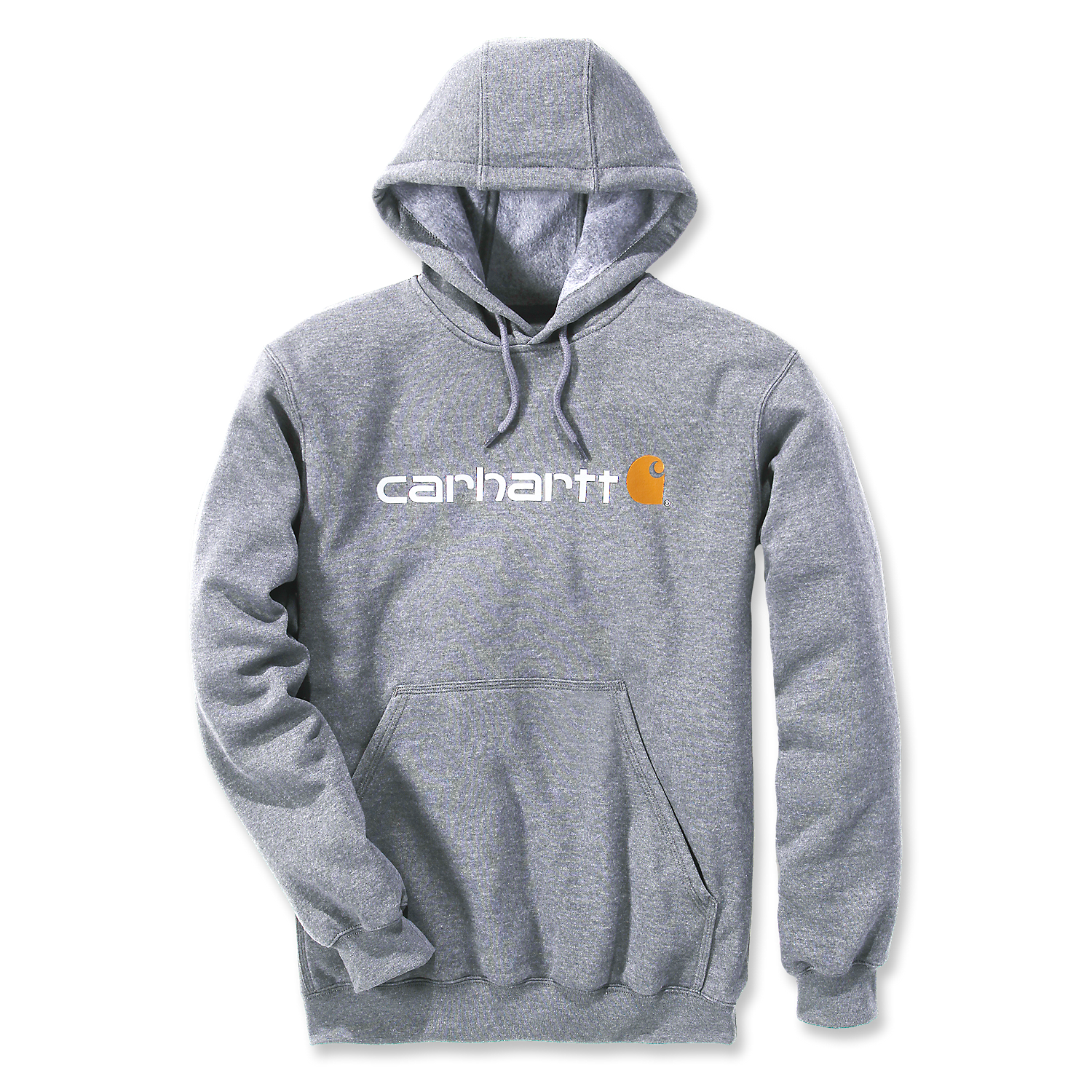 Picture of CARHARTT Loose Fit Midweight Logo Graphic Sweatshirt 100074 Ανδρικό Φούτερ με κουκούλα 034 - Heather Grey