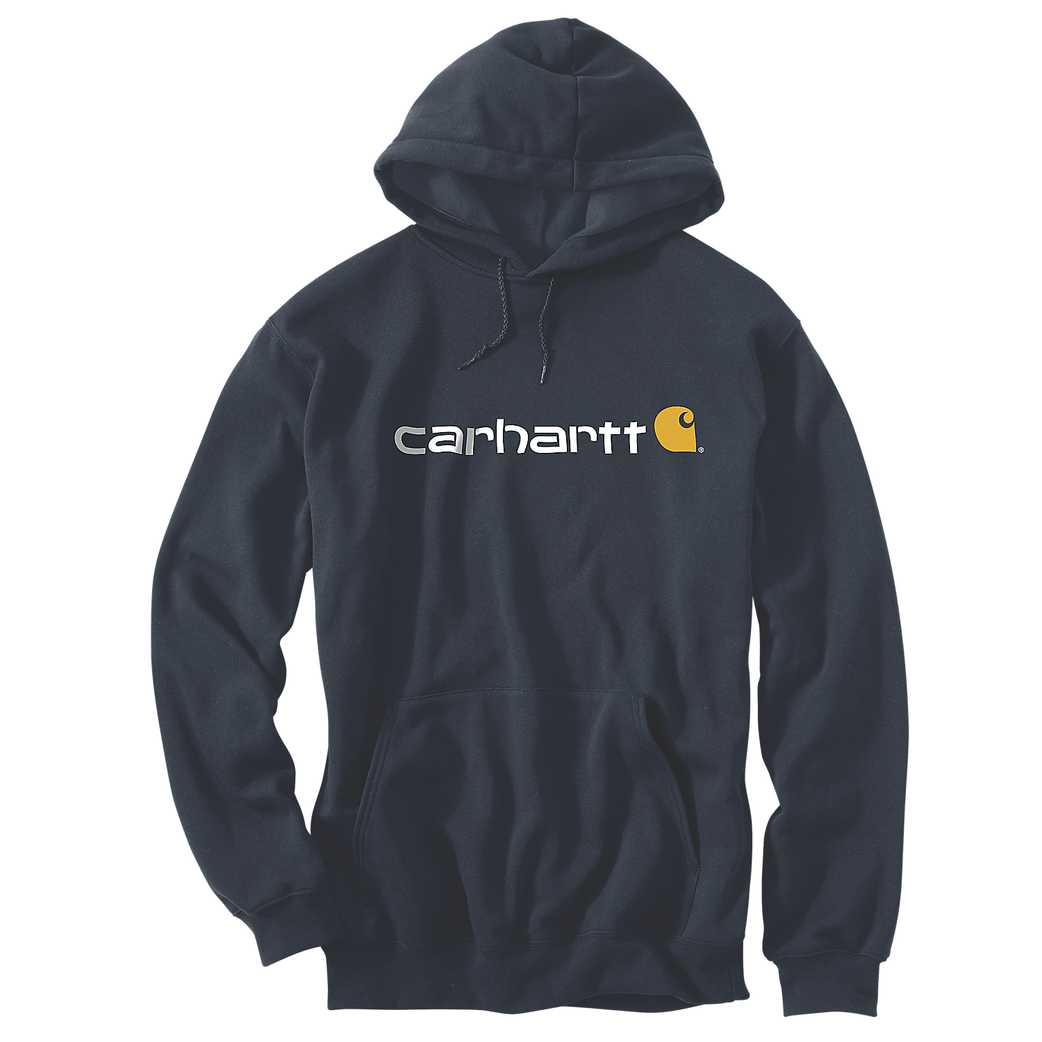 Picture of CARHARTT Loose Fit Midweight Logo Graphic Sweatshirt 100074 Ανδρικό Φούτερ με κουκούλα 472 - Navy