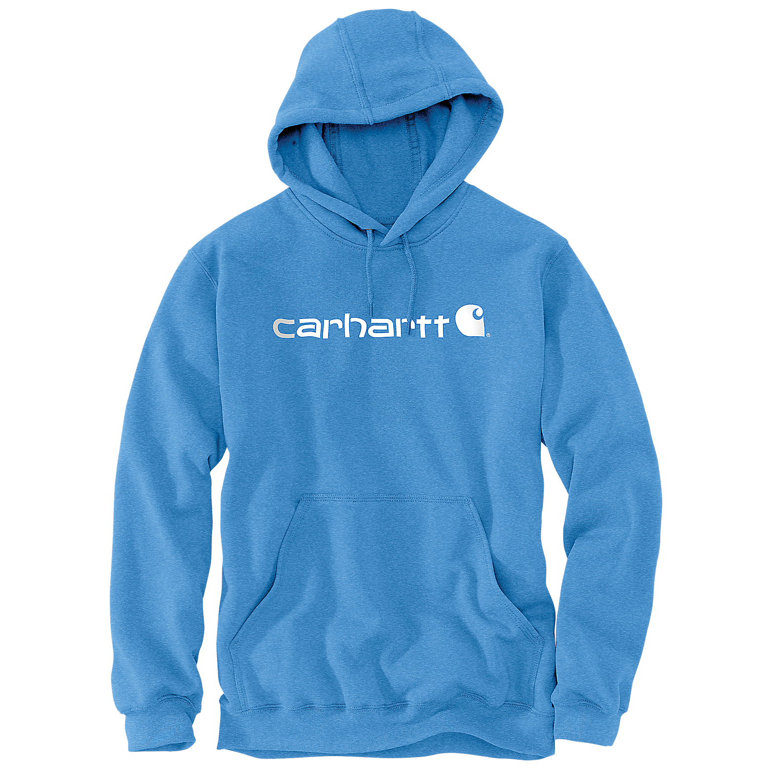 Picture of CARHARTT Loose Fit Midweight Logo Graphic Sweatshirt 100074 Ανδρικό Φούτερ με κουκούλα H54 - Blue Lagoon Heather