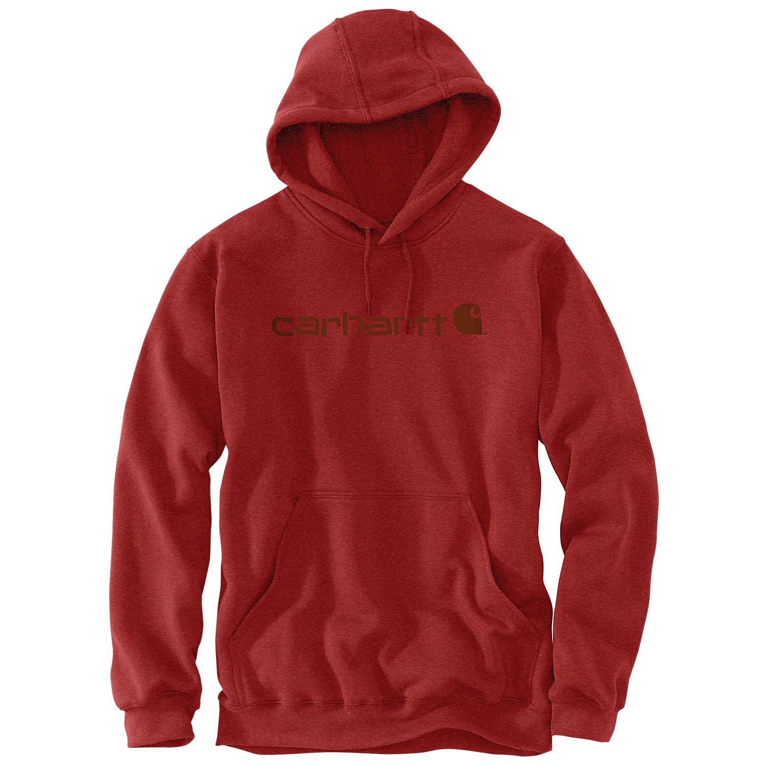 Picture of CARHARTT Loose Fit Midweight Logo Graphic Sweatshirt 100074 Ανδρικό Φούτερ με κουκούλα R66 - Chilli Pepper Heather