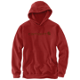 Εικόνα της CARHARTT Loose Fit Midweight Logo Graphic Sweatshirt 100074 Ανδρικό Φούτερ με κουκούλα R66 - Chilli Pepper Heather