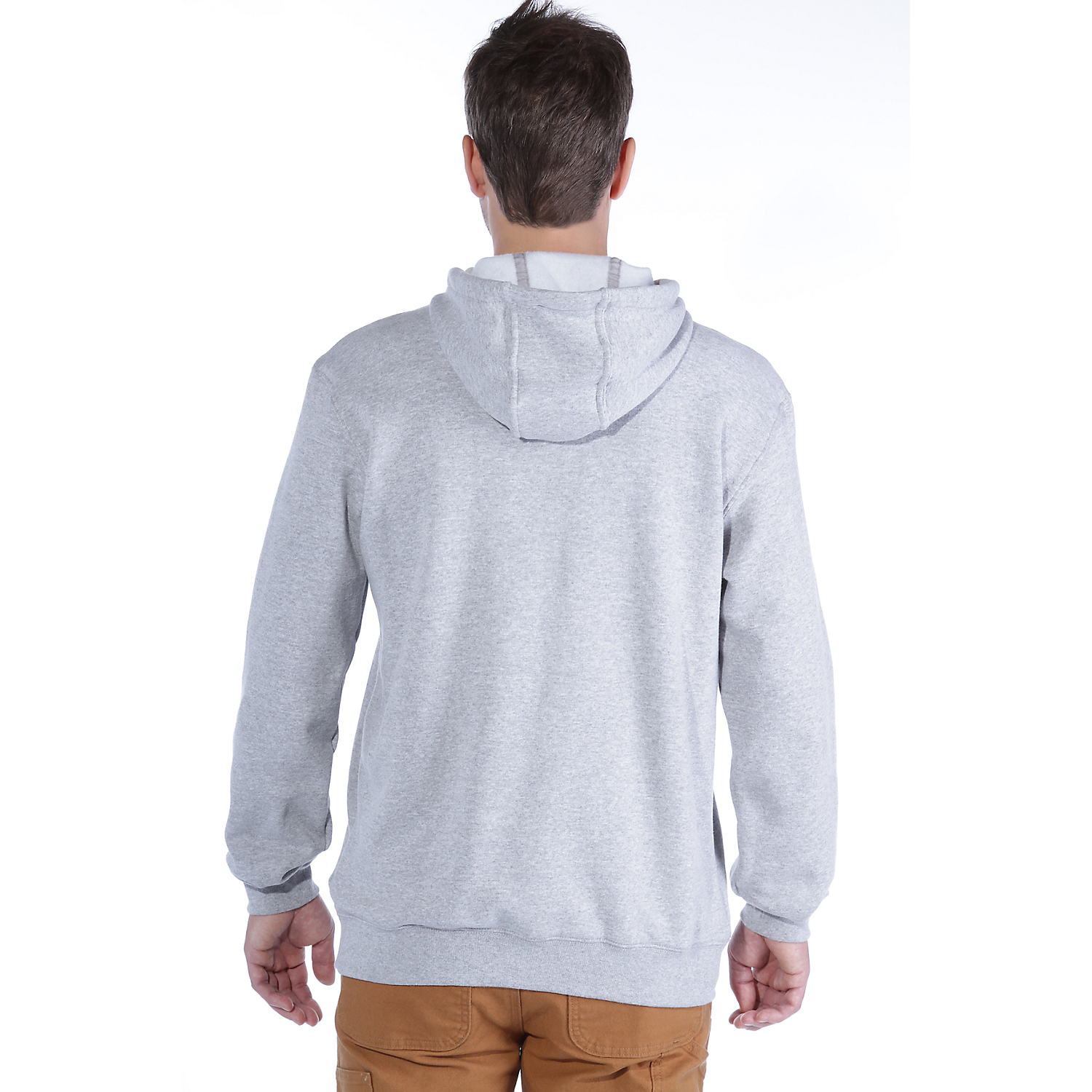 Picture of CARHARTT Loose Fit Midweight Sweatshirt K121 Ανδρικό Φούτερ με κουκούλα HGY - Heather Grey