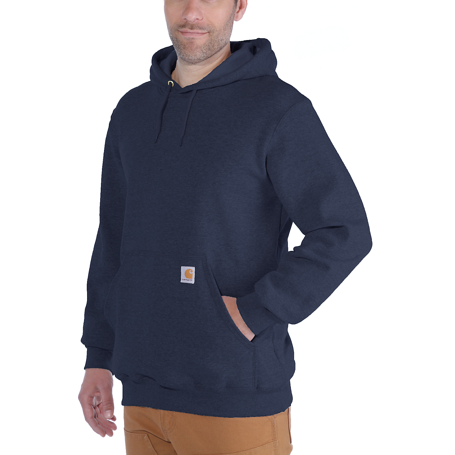 Picture of CARHARTT Loose Fit Midweight Sweatshirt K121 Ανδρικό Φούτερ με κουκούλα 472 - Navy